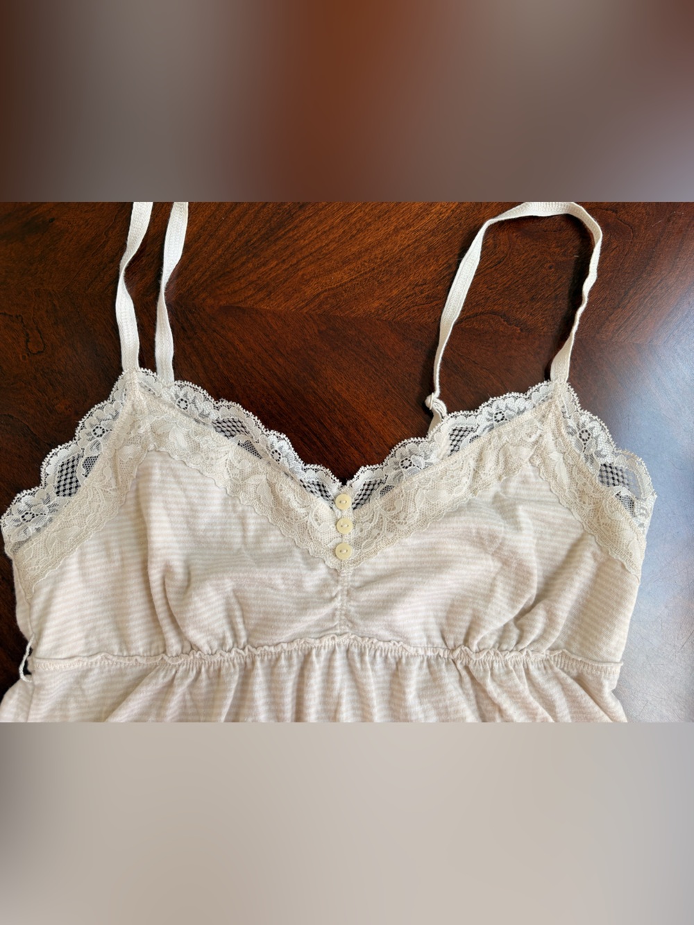 Hollister Lace-Trim Babydoll Cami Size Large - Picture 4 of 5